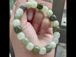 两张不到的多宝和田玉手串上新