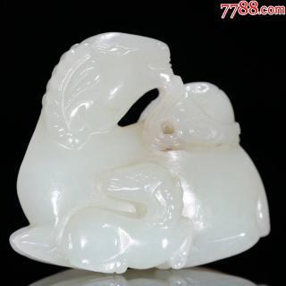 【和田玉洋洋得意】把件